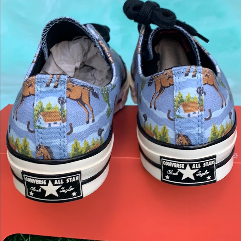 CONVERSE CHUCK 70 OX WASHED DENIM/MULTI/EGRET MEN’ - Picture 10 of 16